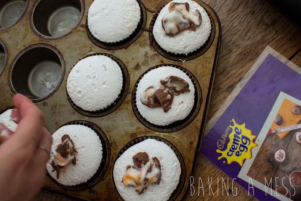 Cadbury Creme Egg S’mores Brownies